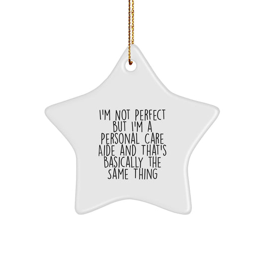 Favorite Personal Care Aide Star Ornament for Kids Christmas Gift - Image 1