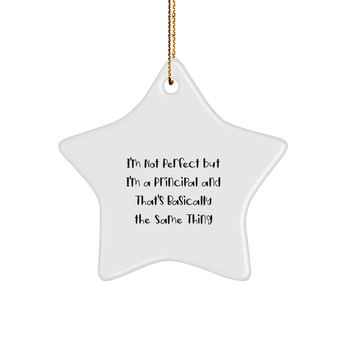 Principal Star Ornament Keepsake for Him Christmas Gift - Image 1