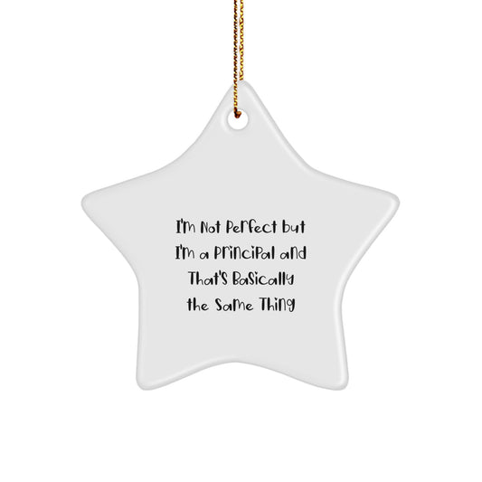 Principal Star Ornament Keepsake for Him Christmas Gift - Image 1