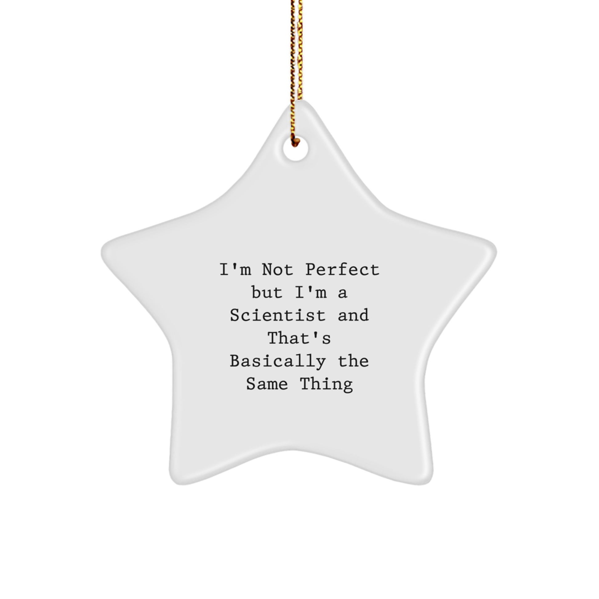 Favorite Scientist Star Christmas Ornament for Kids Gift - Image 1