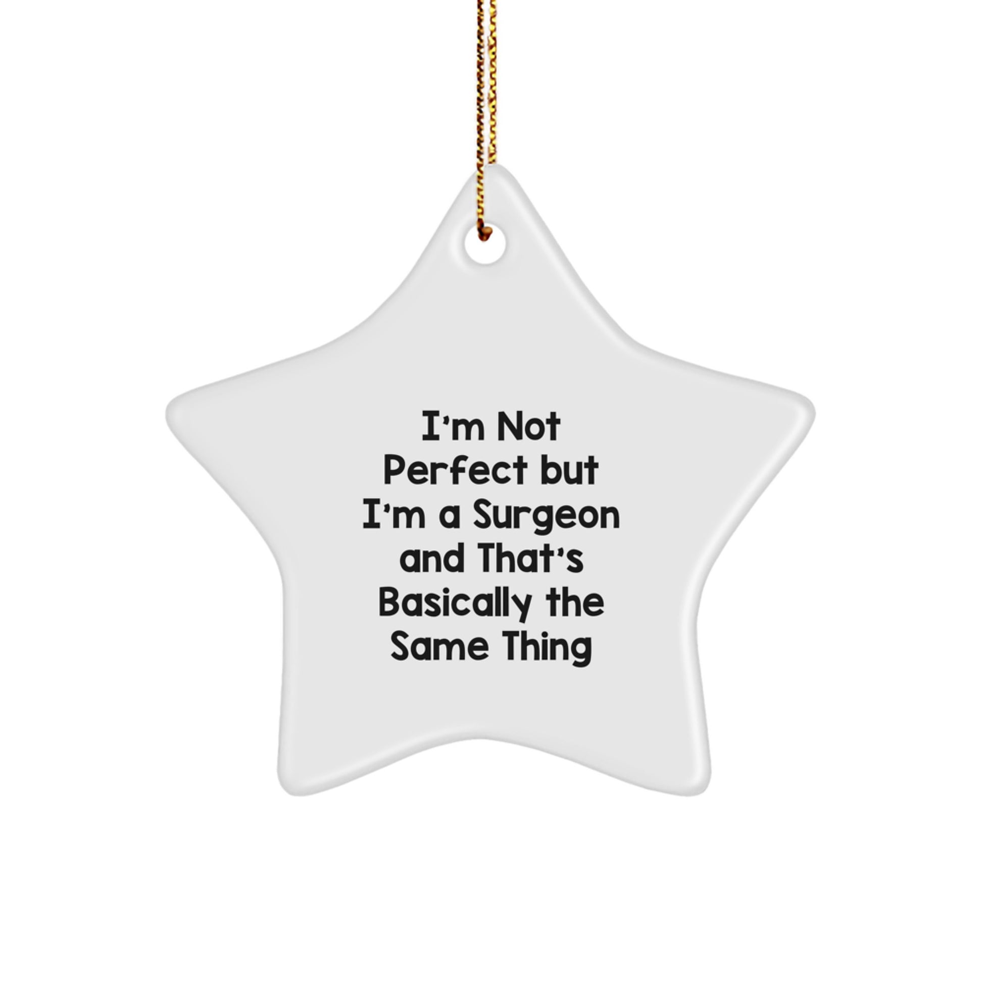 Surgeon Keepsake Ornament for Him Holiday White Tree Bright Festive Gift - Image 1