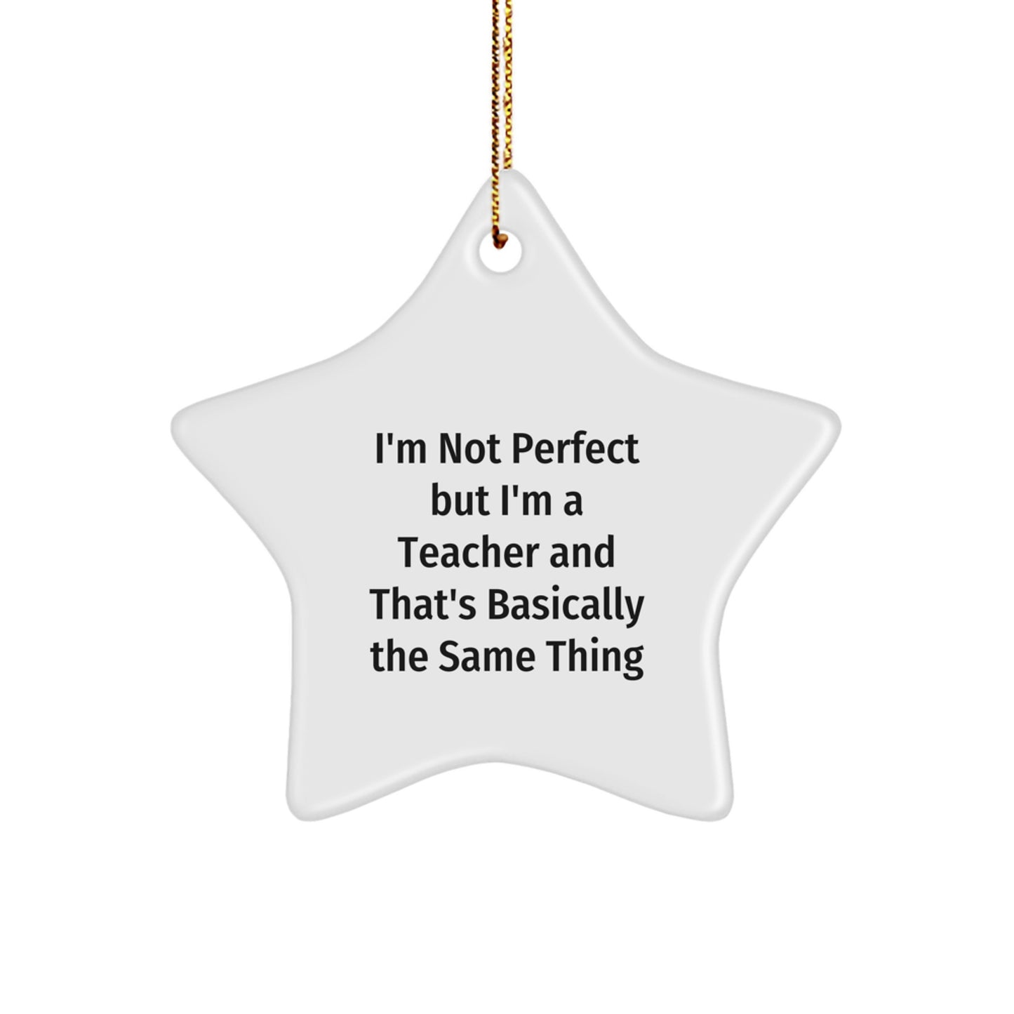 Teacher Collectible Star Ornament for Neighbors Christmas Gift - Image 1