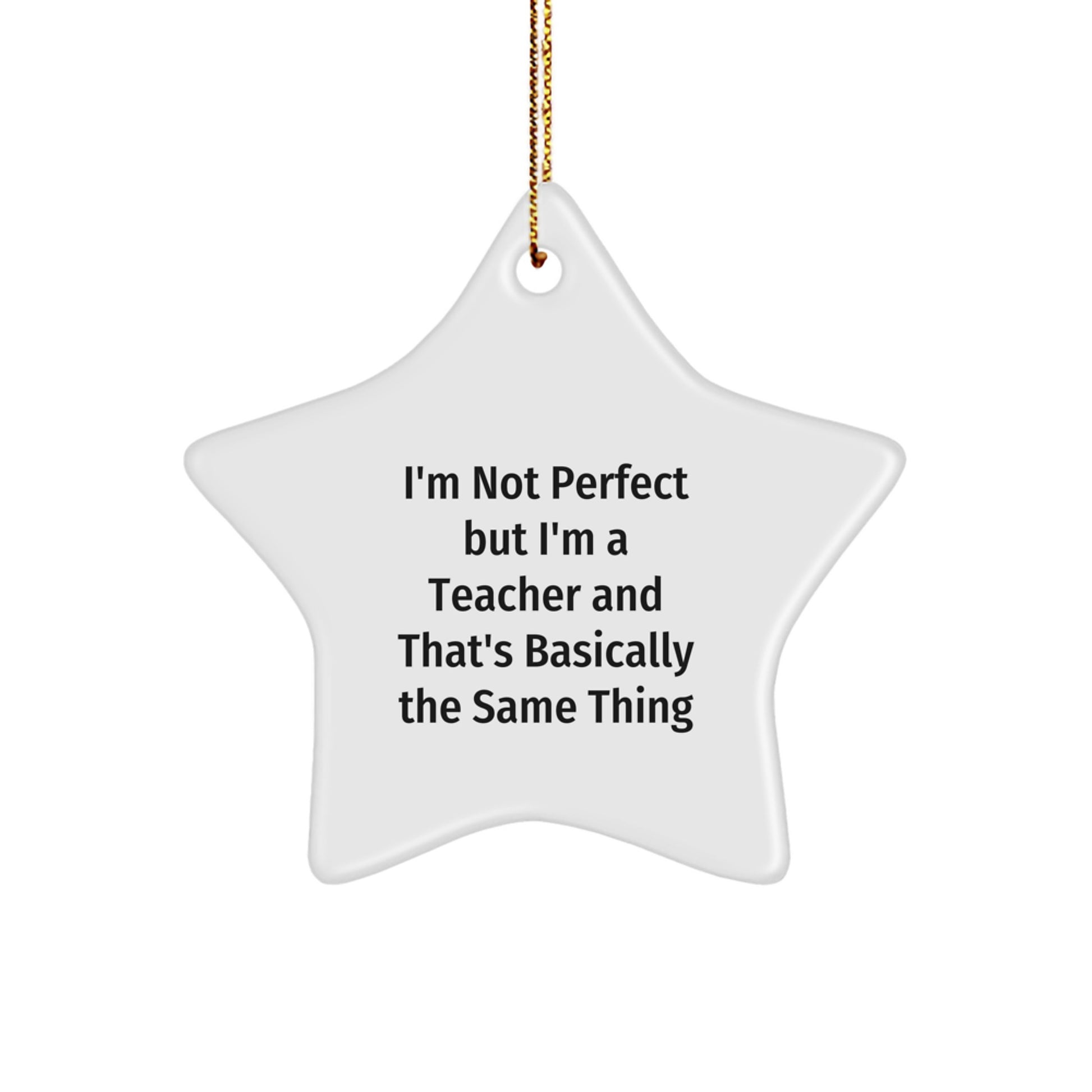 Teacher Collectible Star Ornament for Neighbors Christmas Gift - Image 1