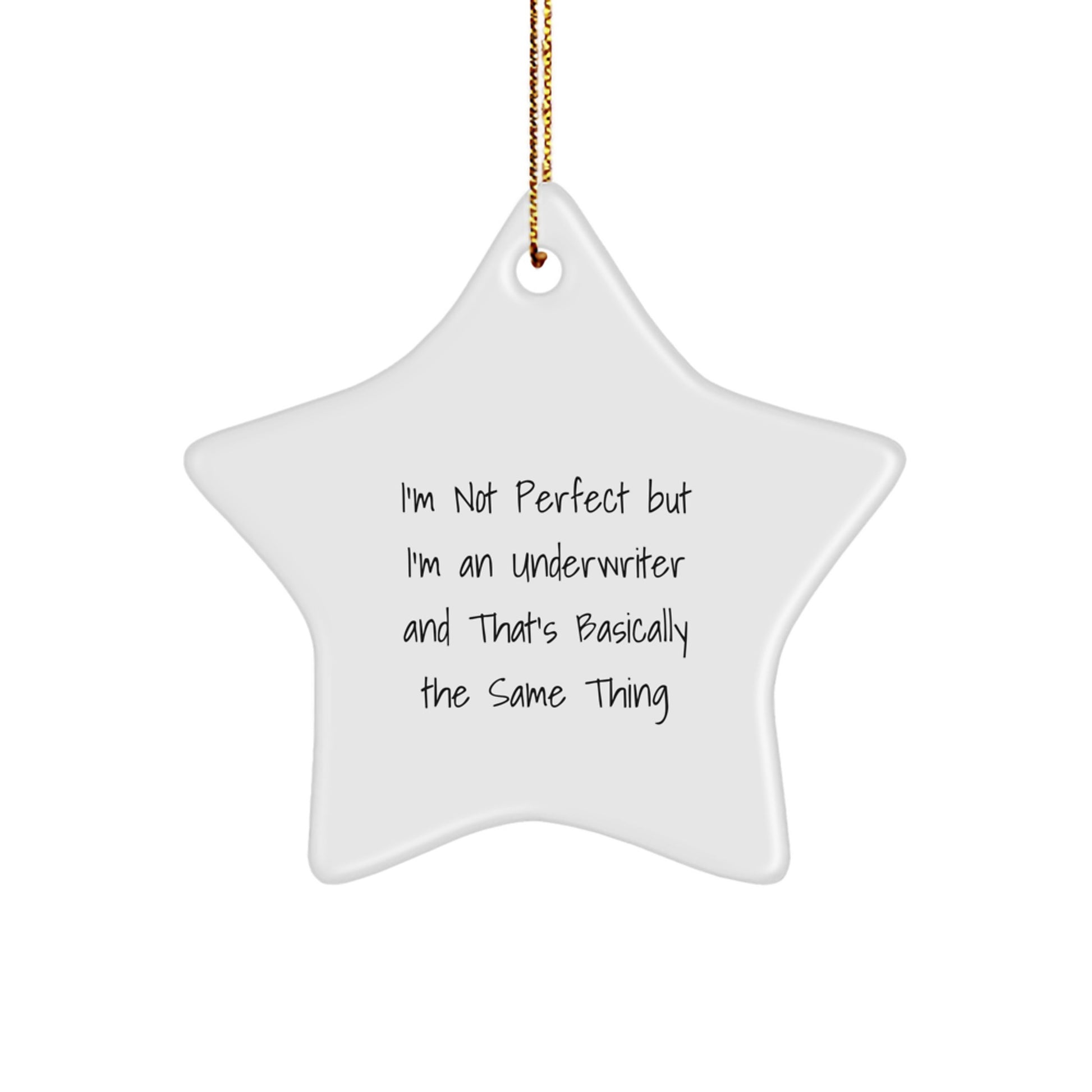 Underwriter Essential Star Ornament for a Best Friend Christmas Gift - Image 1