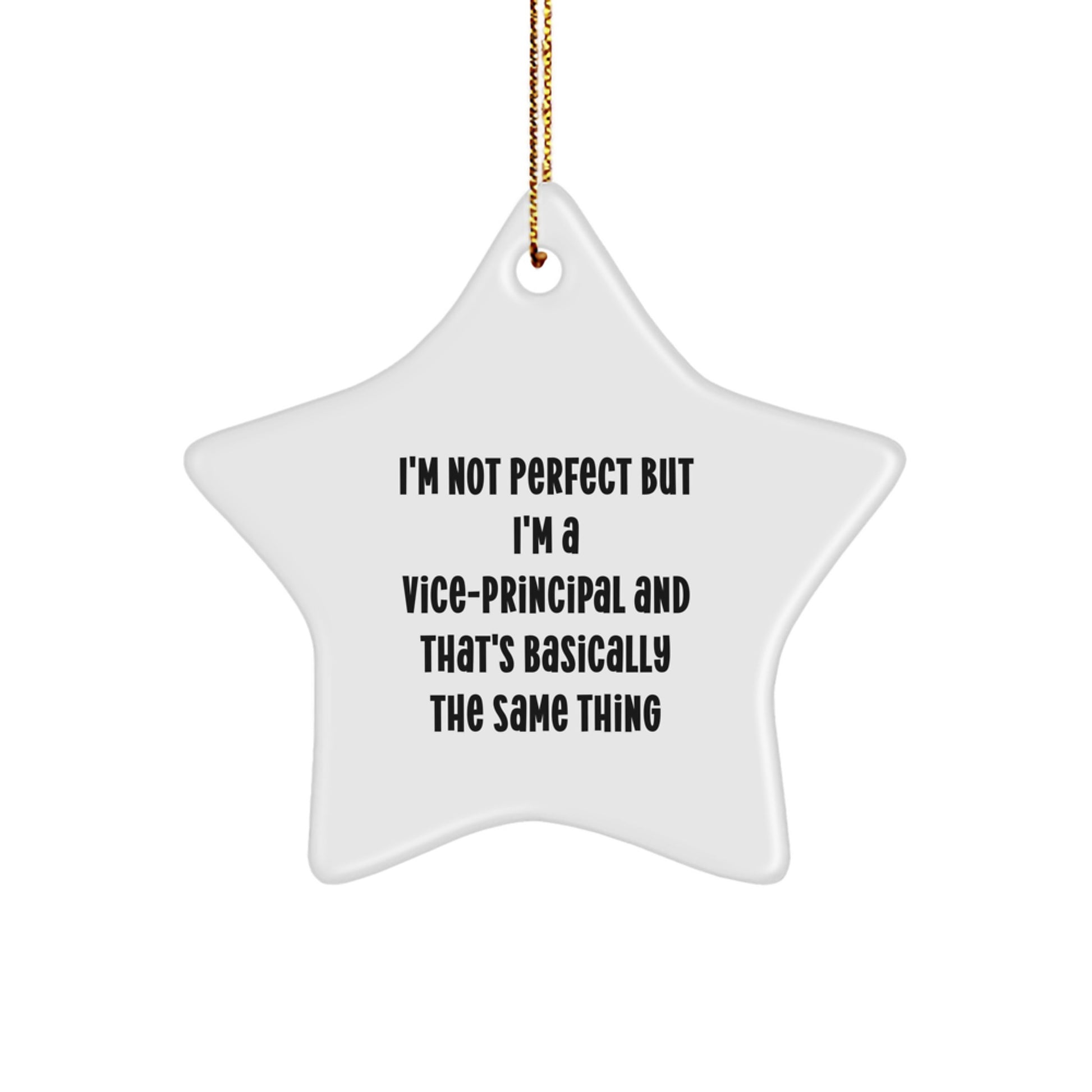 Christmas Gift for Her Vice-Principal Star Ornament Present Bright - Image 1