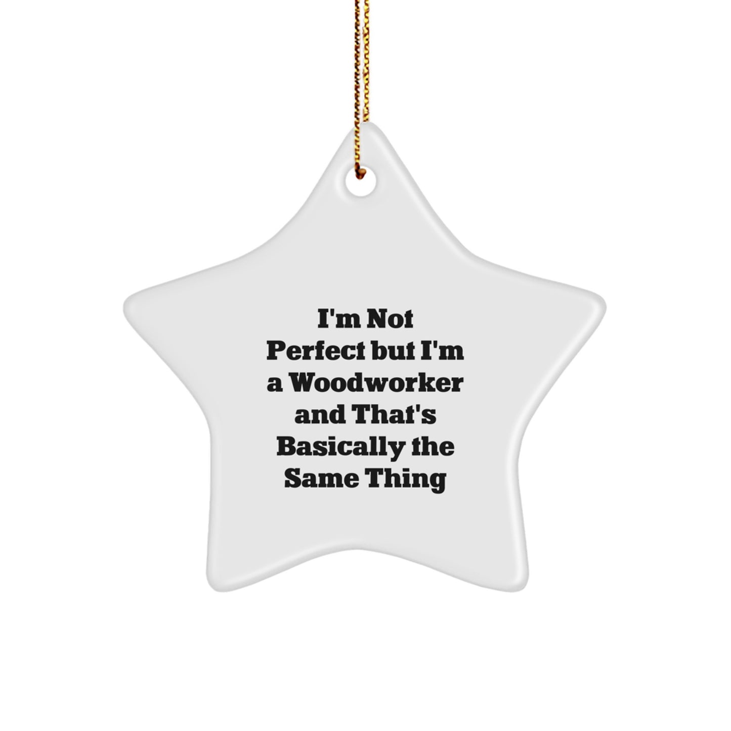 Christmas Gift for Her Woodworker Star Ornament Present Personal - Image 1
