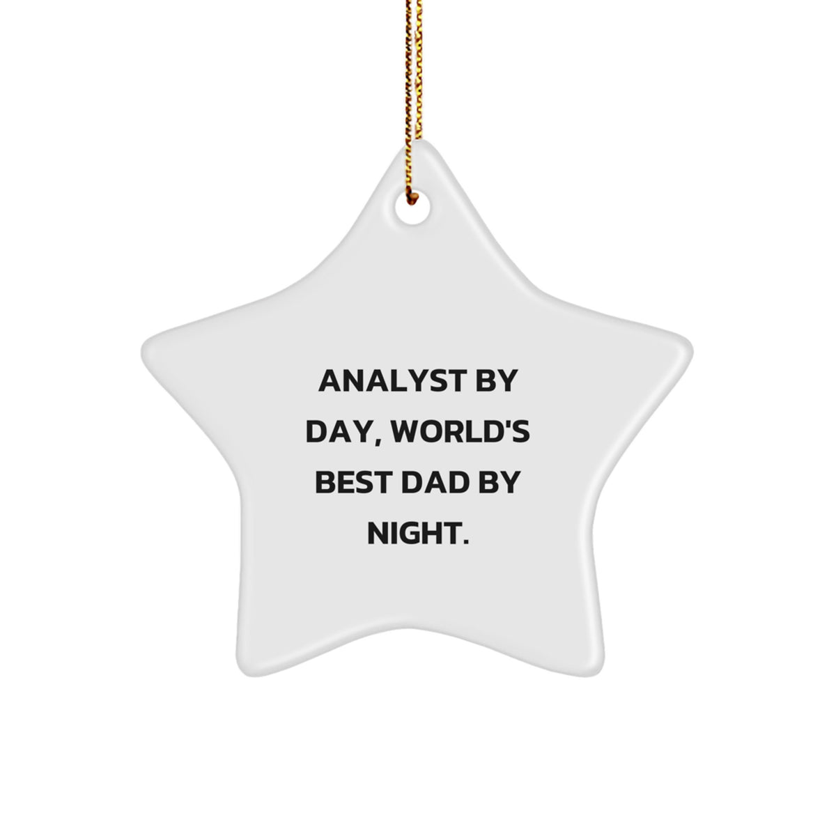 Analyst Star Ornament for Coworkers Idea Christmas Holiday Gift - Image 1