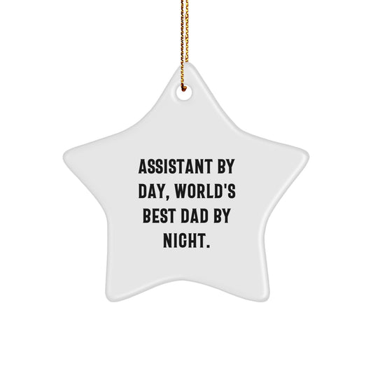 Christmas Gift for Her Present Assistant By Day, World's Best Dad By - Image 1
