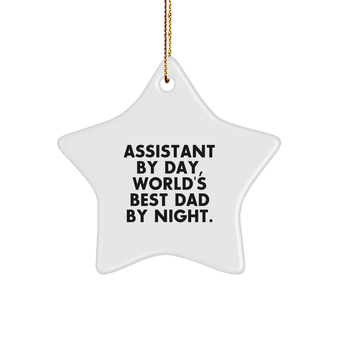 Cheeky Assistant Star Ornament for Roommates Memento Christmas Gift - Image 1