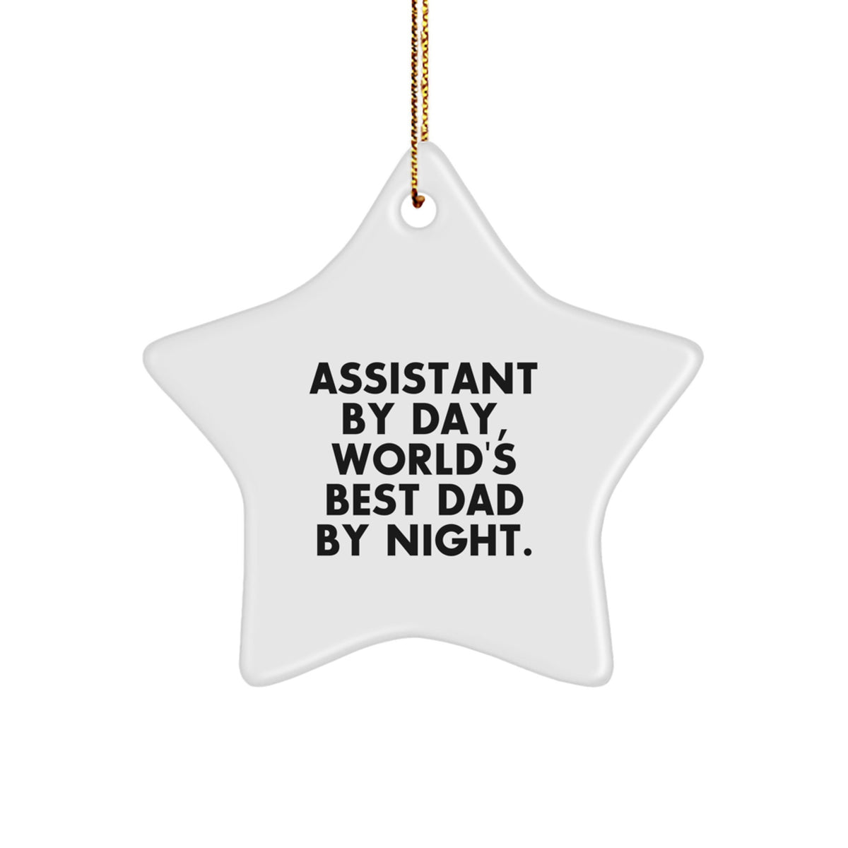 Cheeky Assistant Star Ornament for Roommates Memento Christmas Gift - Image 1