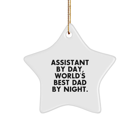 Cheeky Assistant Star Ornament for Roommates Memento Christmas Gift - Image 1