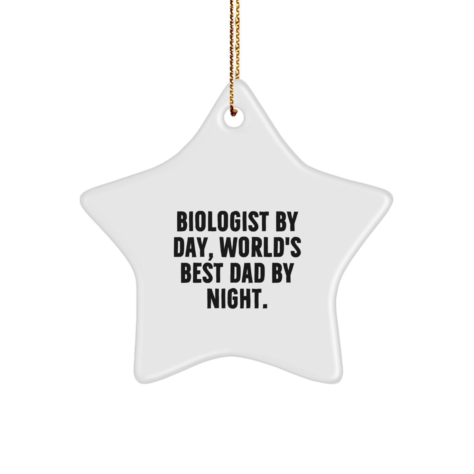 Christmas Gift Surprise Biologist Star Ornament for Teens - Image 1