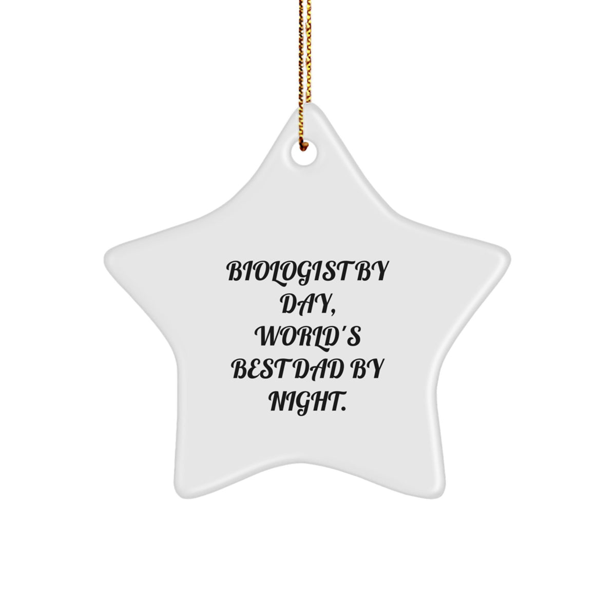Christmas Gift for Her Present Biologist Star Ornament Surprise - Image 1