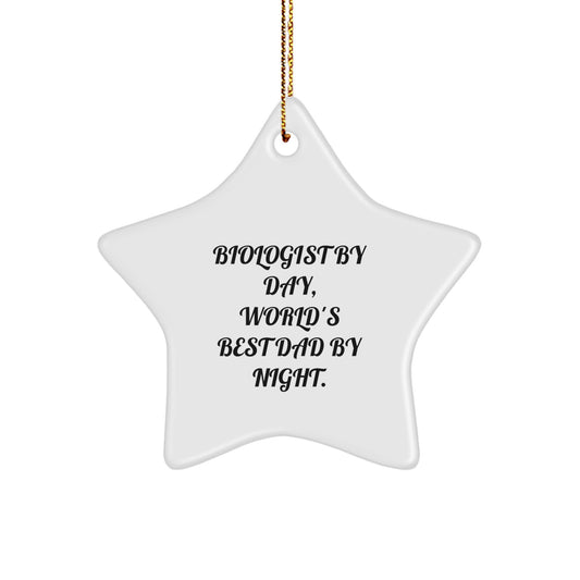 Christmas Gift for Her Present Biologist Star Ornament Surprise - Image 1