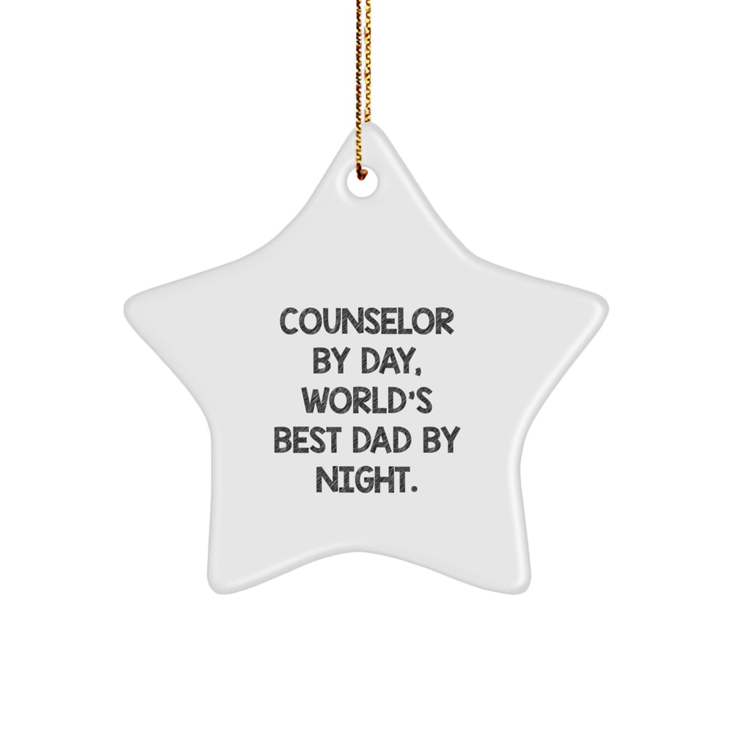 Essential Counselor Star Ornament for a Best Friend Christmas Gift - Image 1