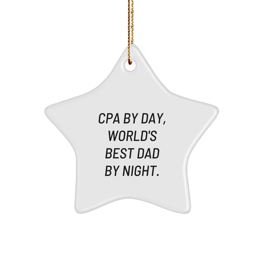 Cpa Star Christmas Ornament for Family Treasure Holiday Keepsake Gift - Image 1