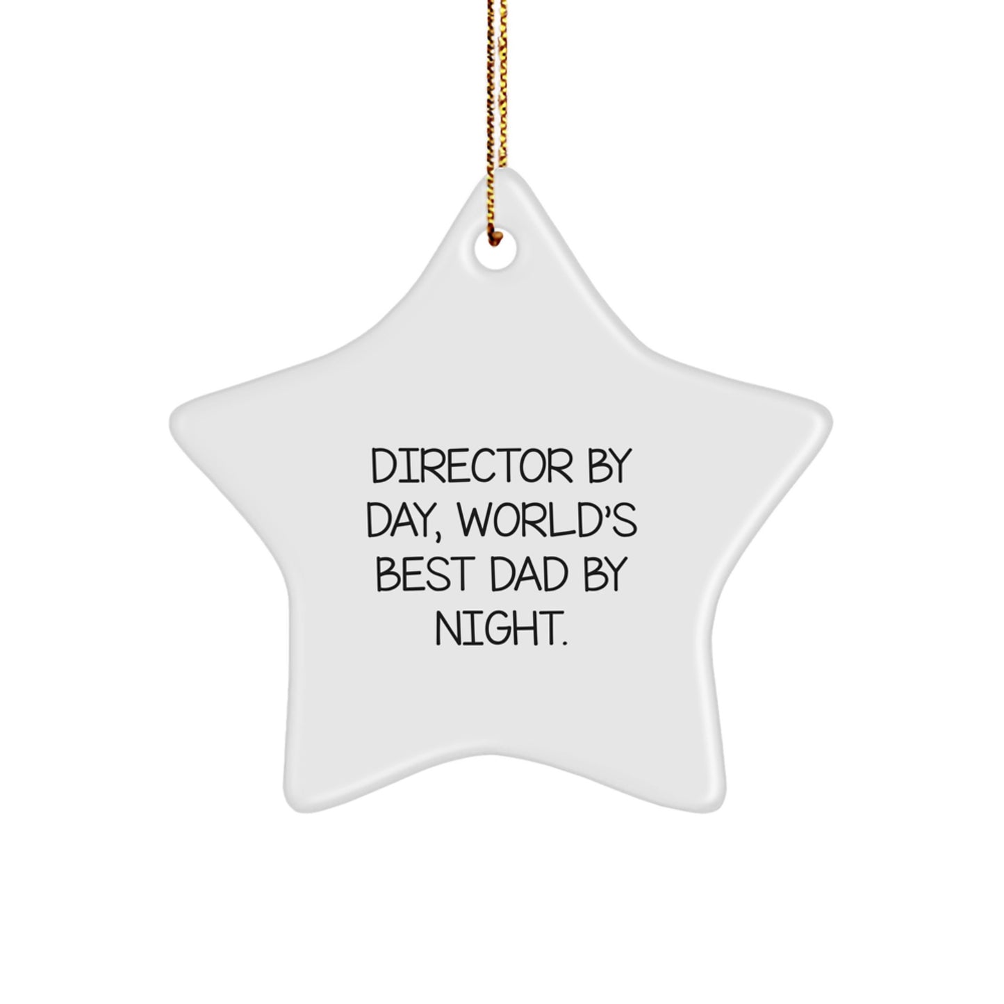 Family Treasure Director Star Ornament for Dad Christmas Gift - Image 1