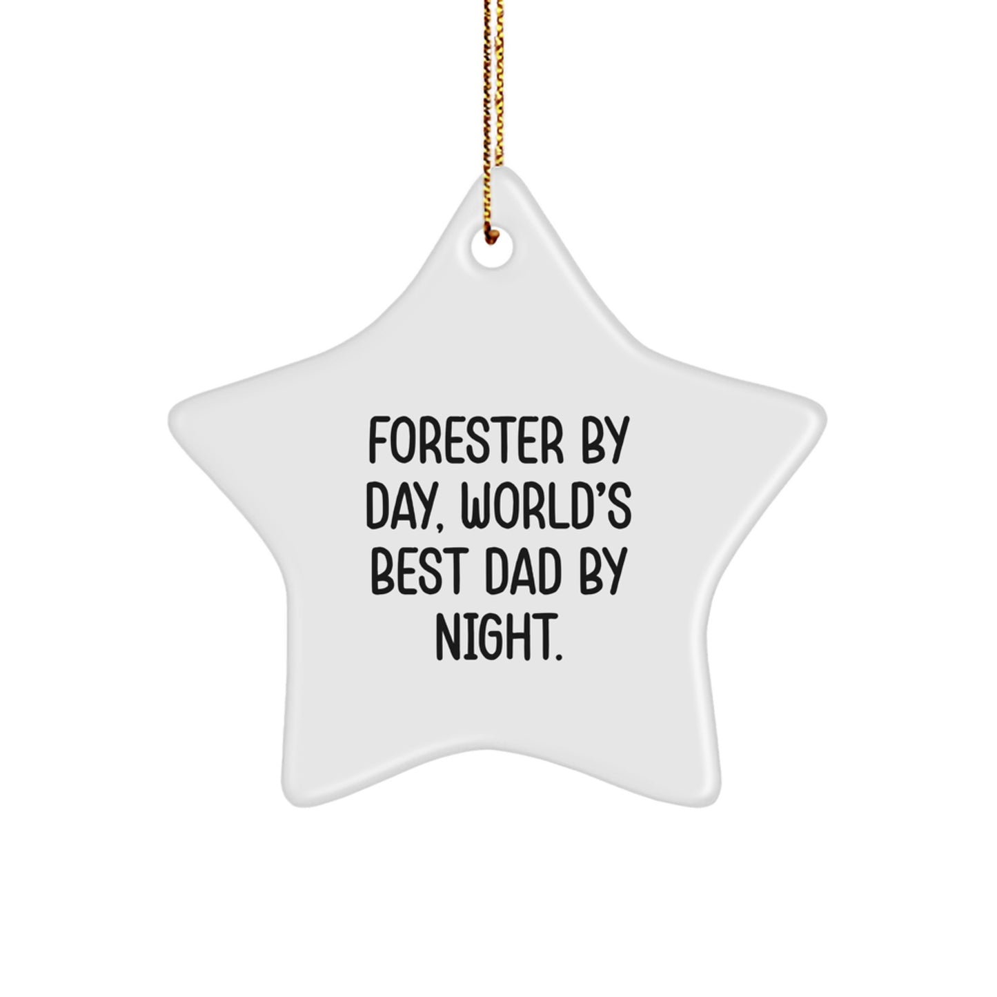 Christmas Gift Forester Star Ornament for Her Present - Image 1