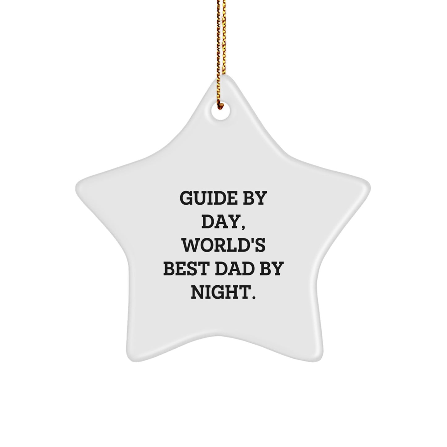 Dad Guide Christmas Ornament Keepsake for Him Gift Bright Holiday - Image 1