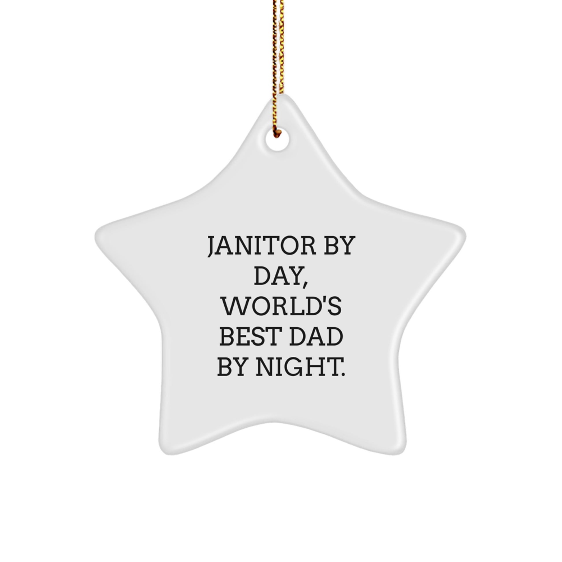 Janitor Star Ornament Favorite for Kids Christmas Gift - Image 1