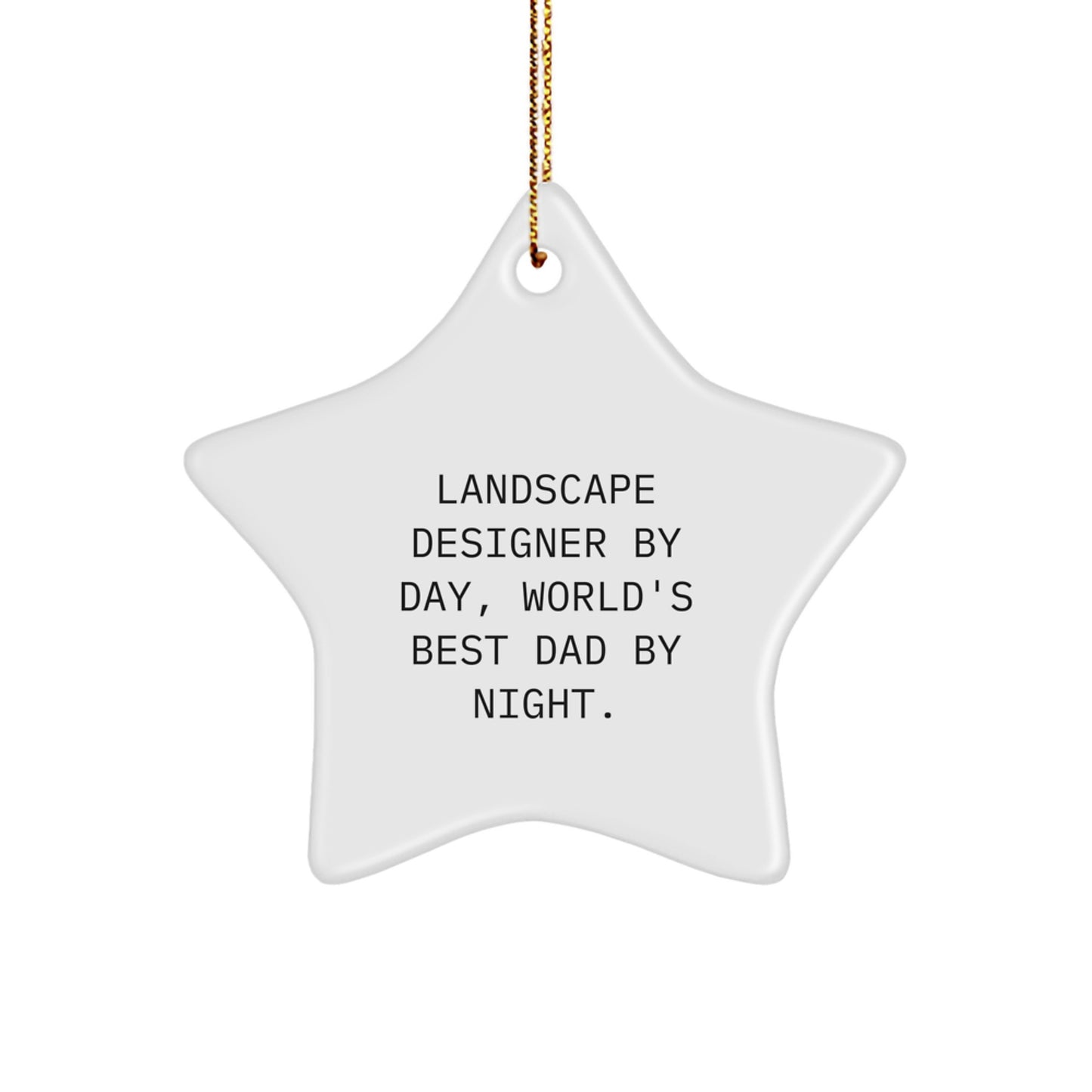 Landscape Designer Star Ornament Favorite Kids Christmas Gift - Image 1
