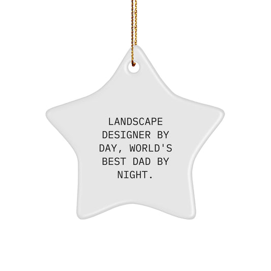 Landscape Designer Star Ornament Favorite Kids Christmas Gift - Image 1