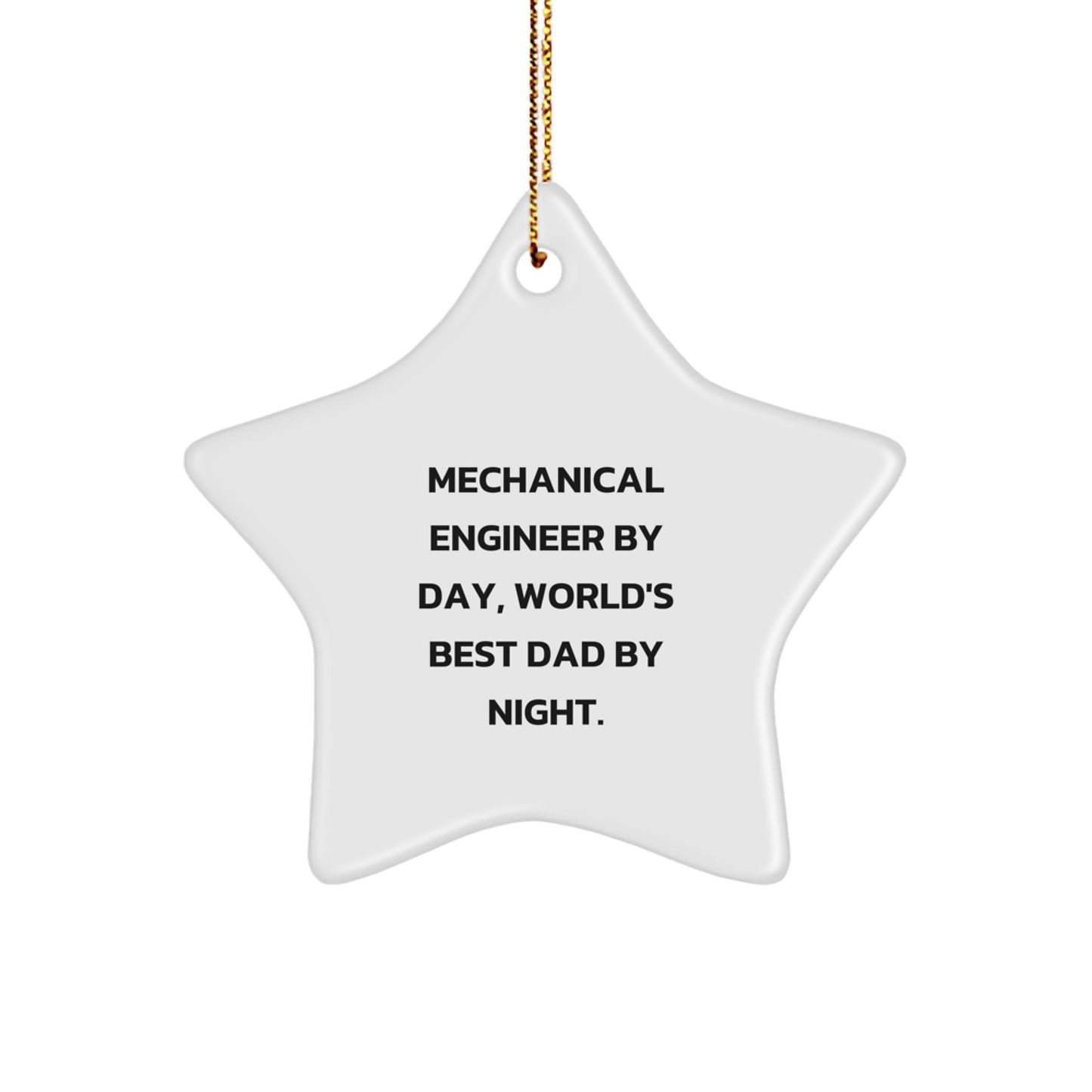 Mechanical Engineer Star Ornament for Teens Surprise Christmas Gift - Image 1