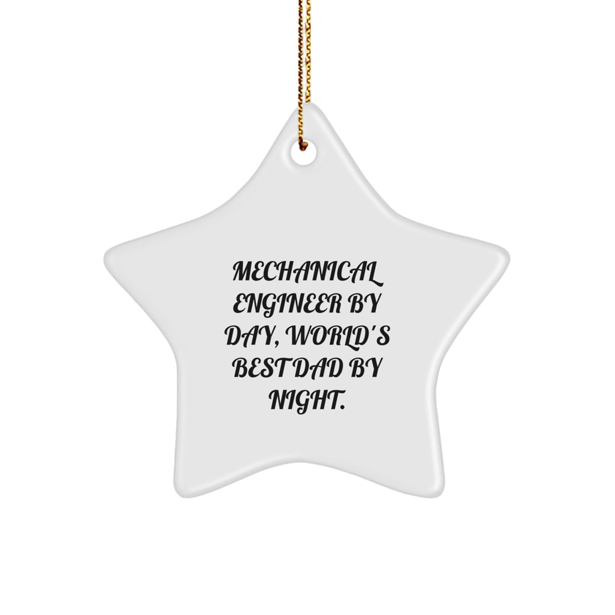Mechanical Engineer Star Ornament for Kids Favorite Christmas Gift - Image 1