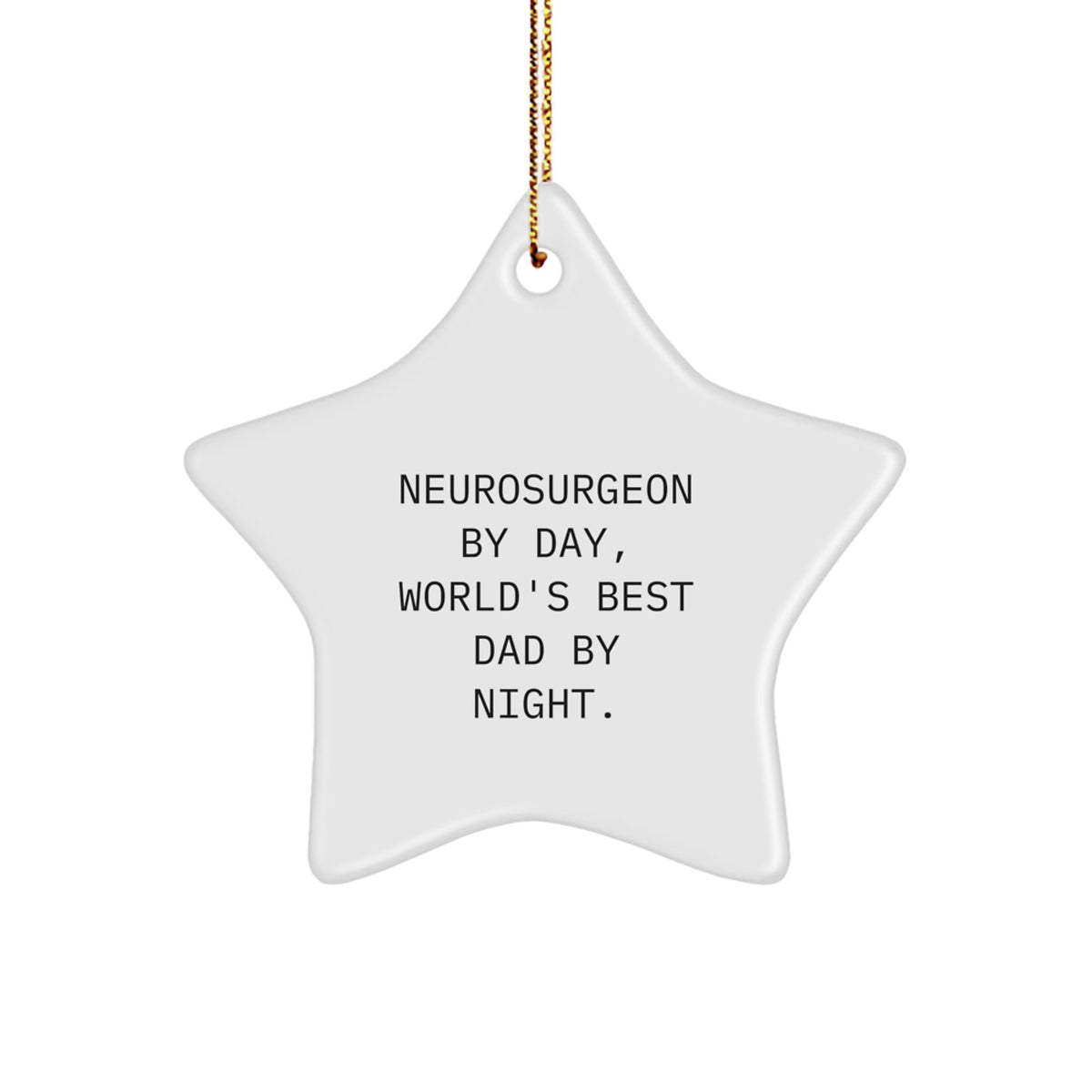 Christmas Gift for Her Neurosurgeon Star Ornament Present - Image 1