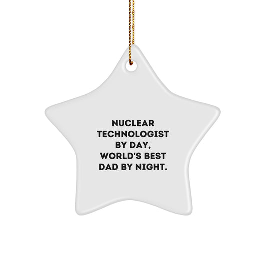 Christmas Gift for Her Nuclear Technologist Star Ornament Present - Image 1