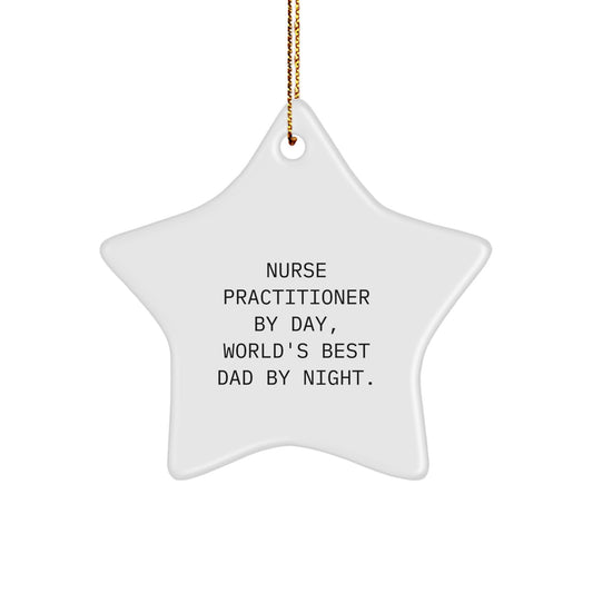 Nurse Practitioner Star Ornament Keepsake for Him Christmas Gift - Image 1