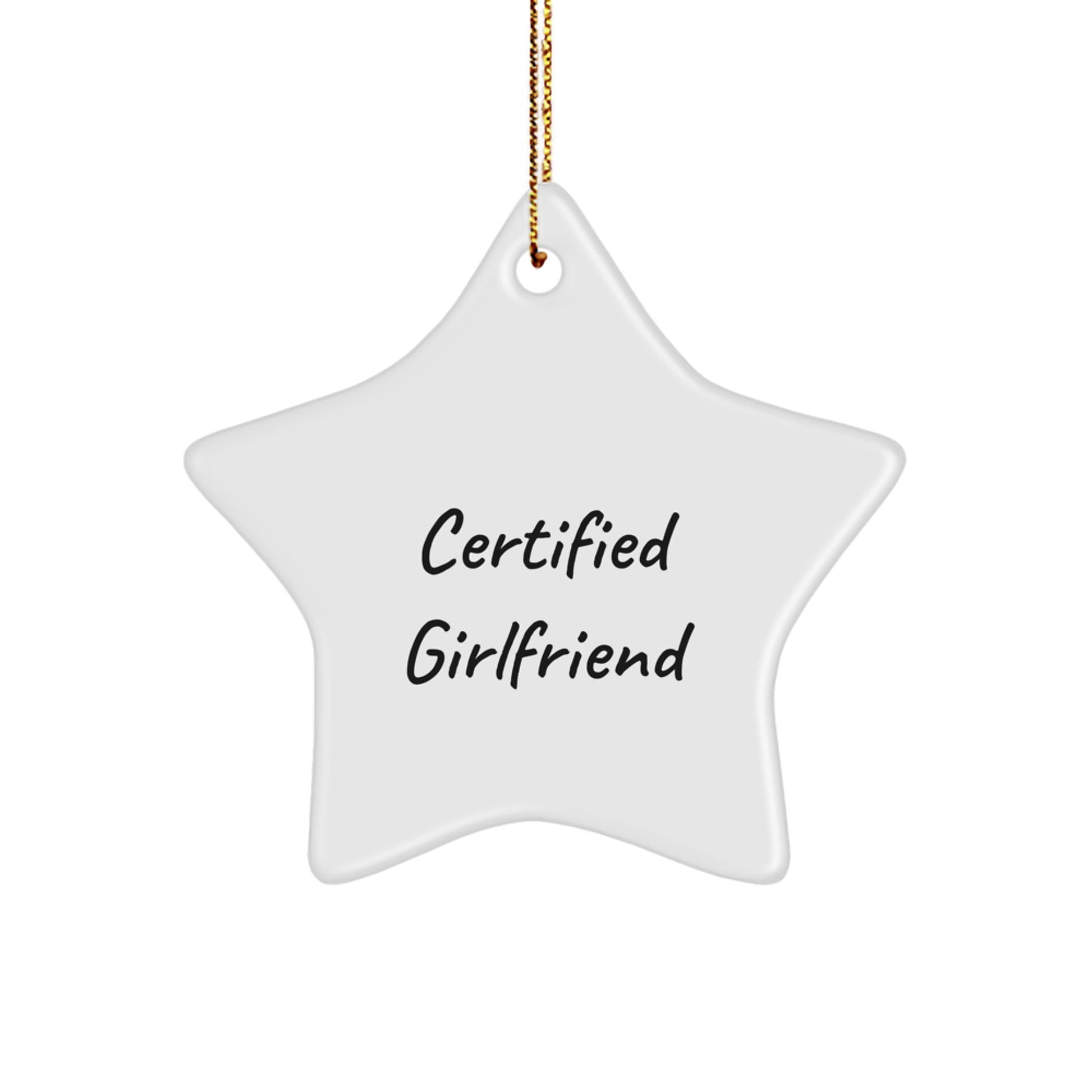 Funny Certified Sweetheart Gifts from Men to Sweetheart, Gifts for Sweetheart at Christmas Unique Star Ornament, Sweethearts Star Decoration - Image 1