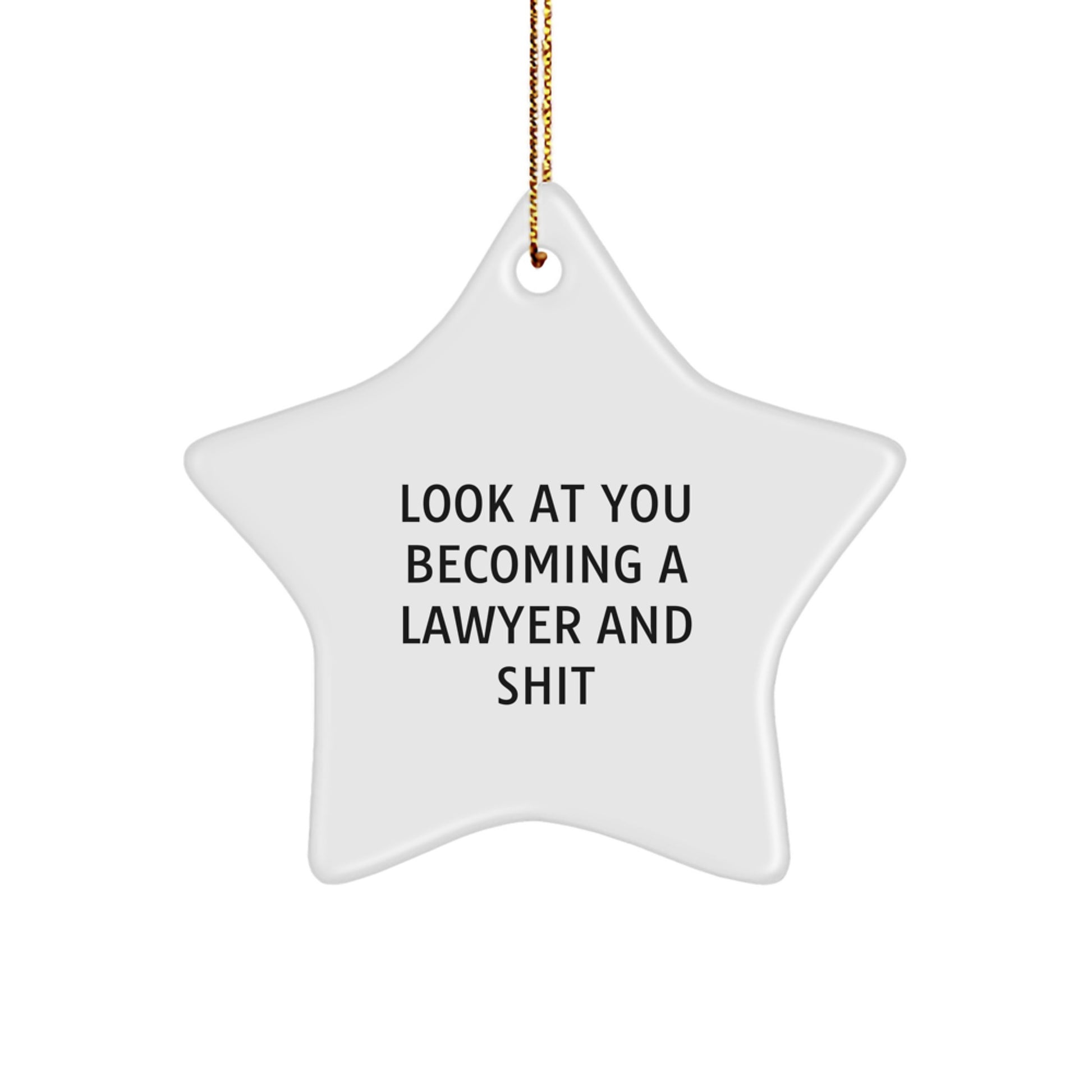 Favorite Lawyer Star Ornament for Kids Christmas Gift - Image 1