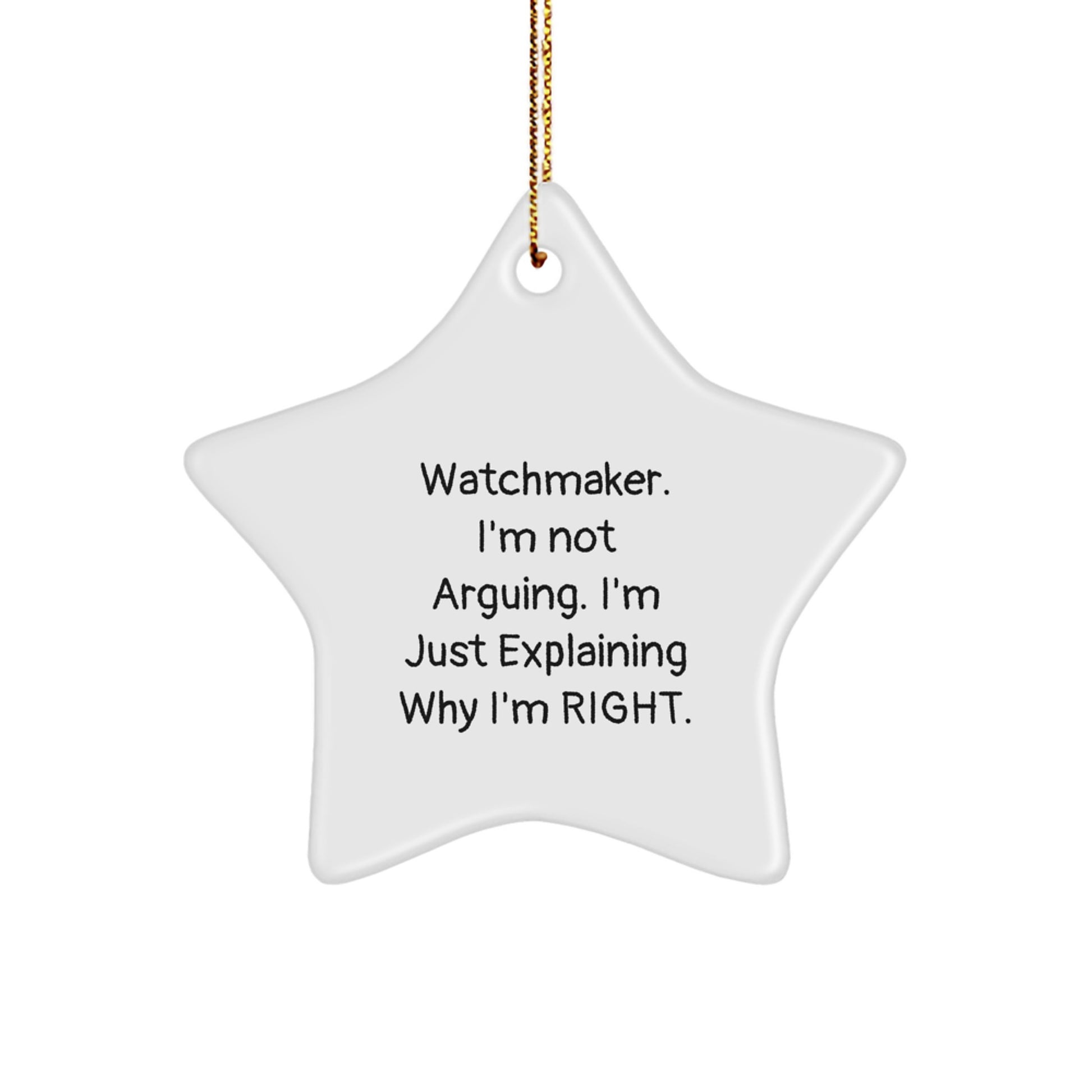 Watchmaker Star Ornament Favorite for Kids Christmas Gift - Image 1