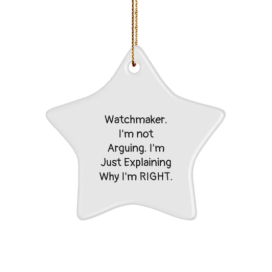 Watchmaker Star Ornament Favorite for Kids Christmas Gift - Image 1