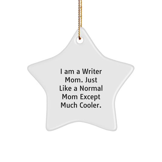 Funny Writer Gifts from Mom to Daughter-Star Ornament for Christmas Unique - Image 1