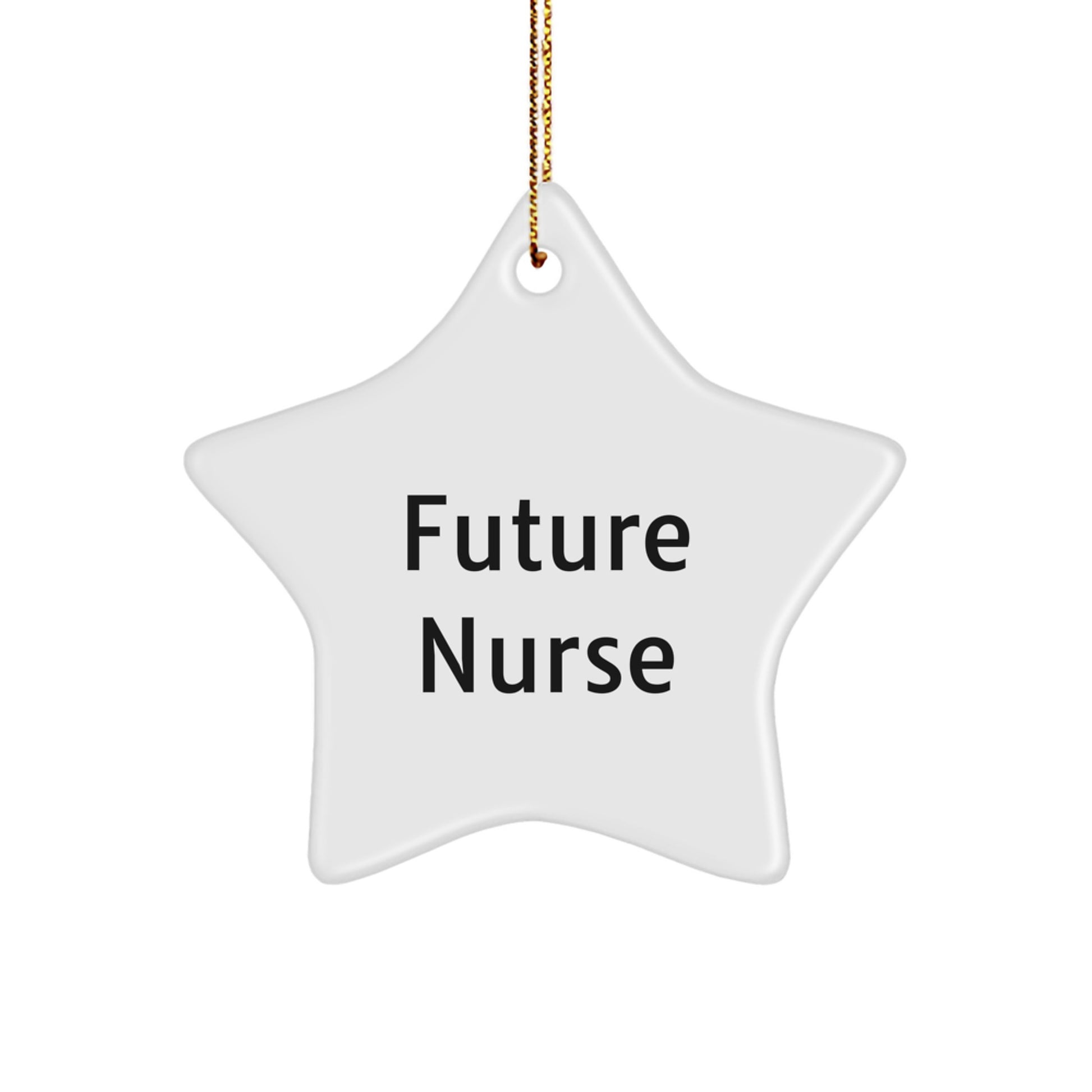 Future Nurse Star Ornament Funny Gift from Friends for Christmas Unique - Image 1