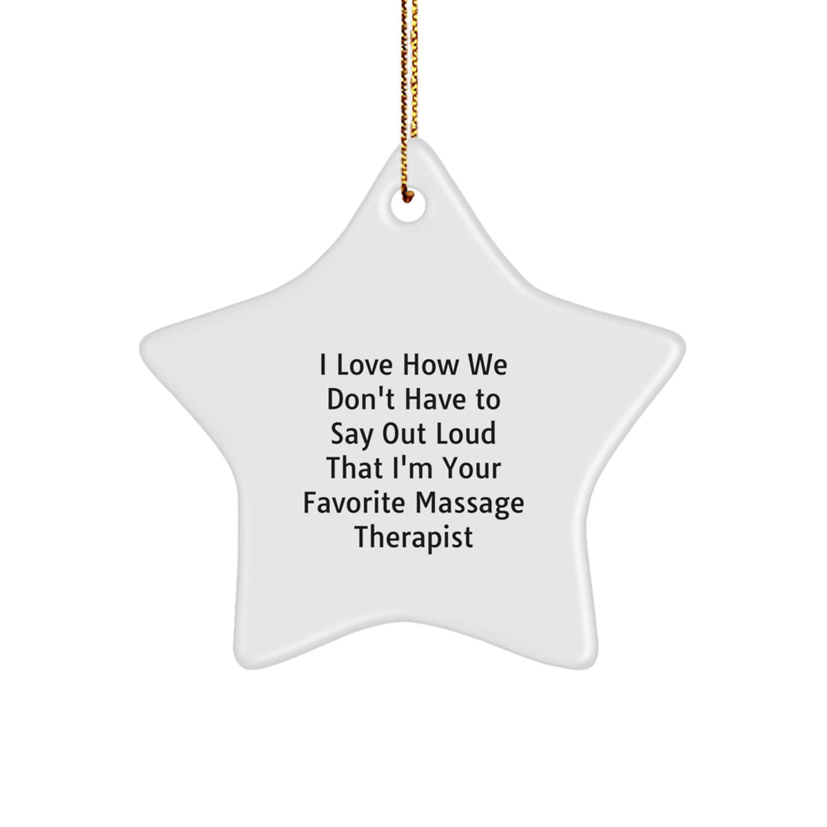 Funny Massage Therapist Gifts, Star Ornament for Massage Therapist from Friends, Unique Christmas Unique Gifts for Massage Therapist - Image 1