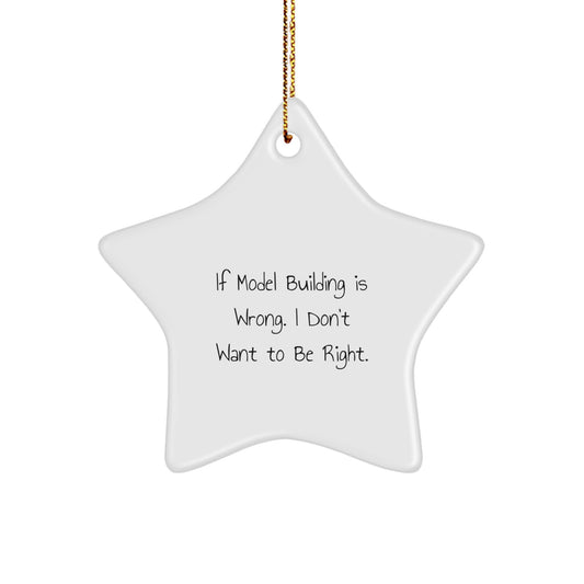 Funny Star Ornaments Gifts from Friends for Model Building Enthusiasts on Christmas - Image 1