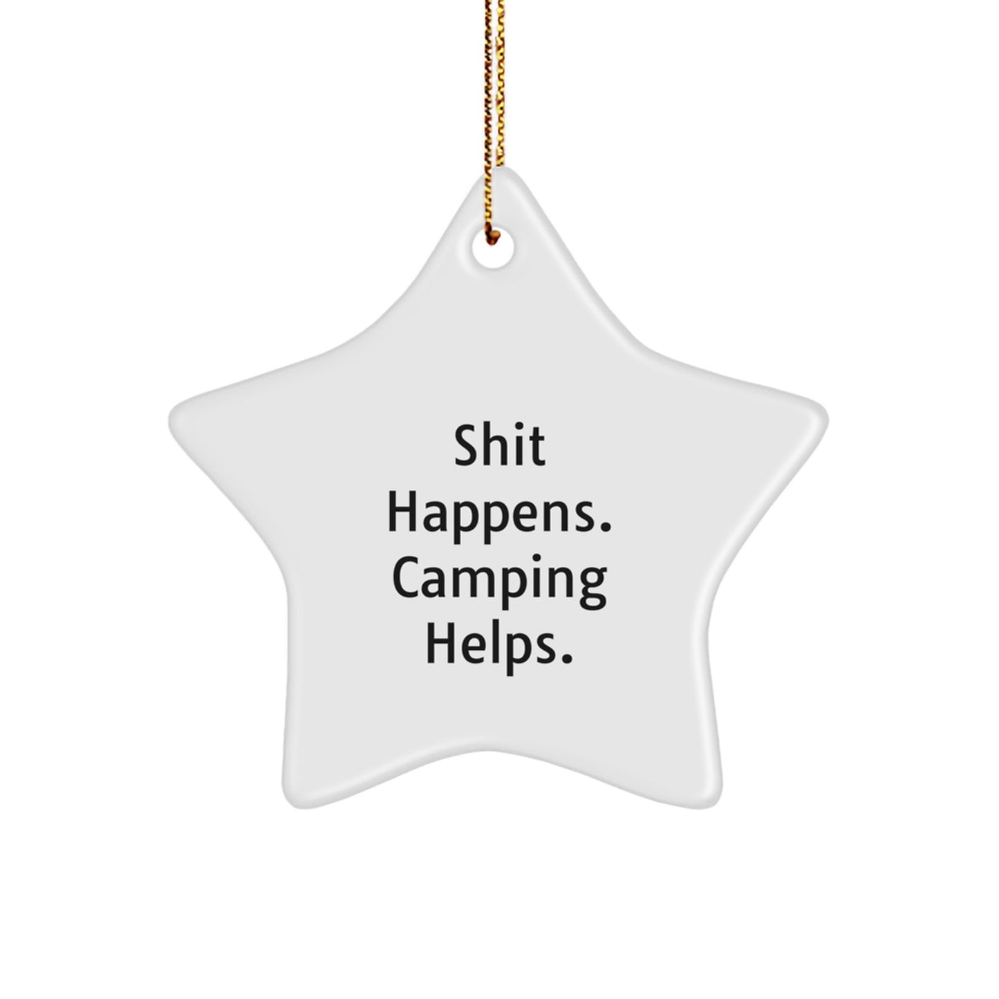 Funny Camping Star Ornament for Christmas Unique Gifts from Men to Camping Lovers - Image 1
