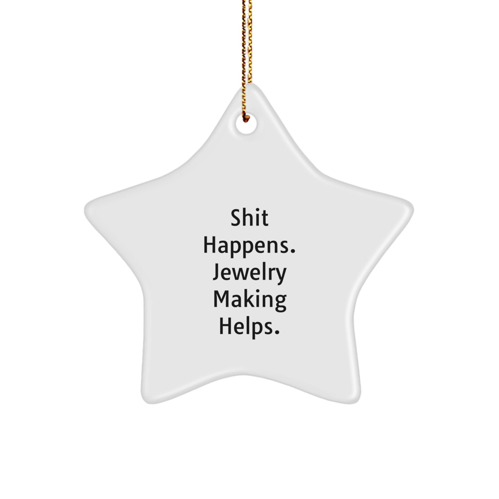 Funny Jewelry Making Star Ornaments for Christmas Unique Gifts from Friends, Women Jewelry Making Enthusiasts, or Family Members - Image 1