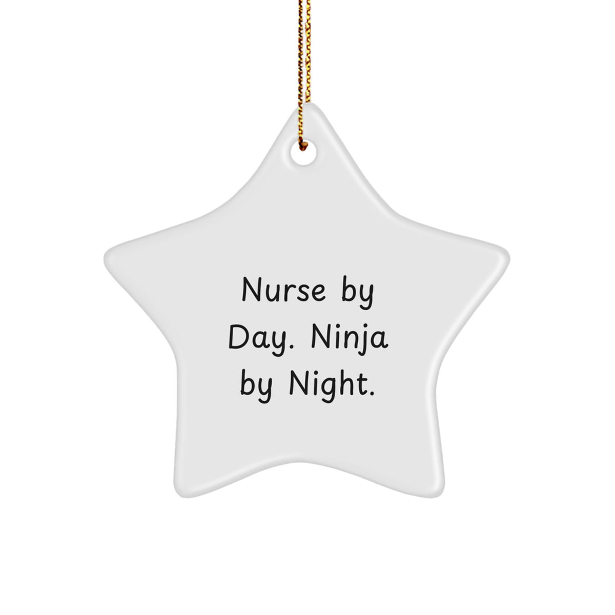 Nurse Star Ornament Keepsake for Him Christmas Gift - Image 1