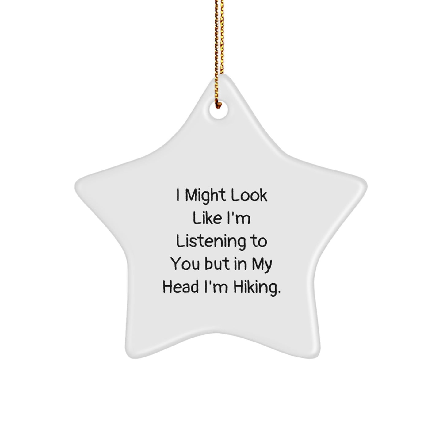 Christmas Gift for Her Hiking Star Ornament Present - Image 1