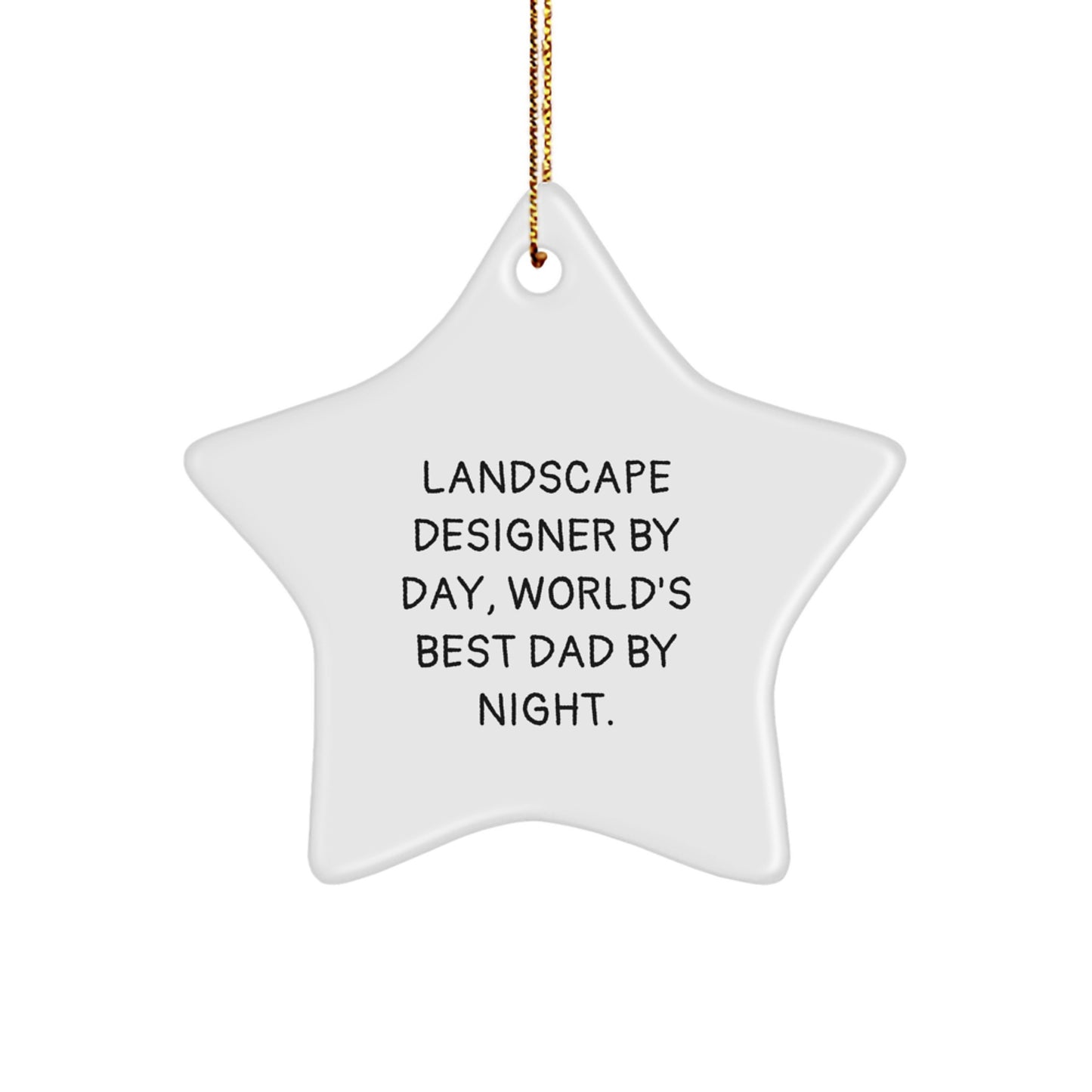 Landscape Designer Star Ornament Christmas Tree for Coworkers Idea Gift - Image 1