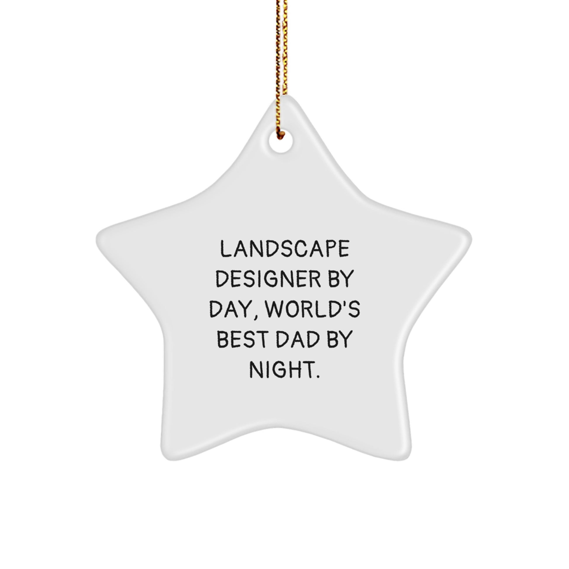 Landscape Designer Star Ornament Christmas Tree for Coworkers Idea Gift - Image 1
