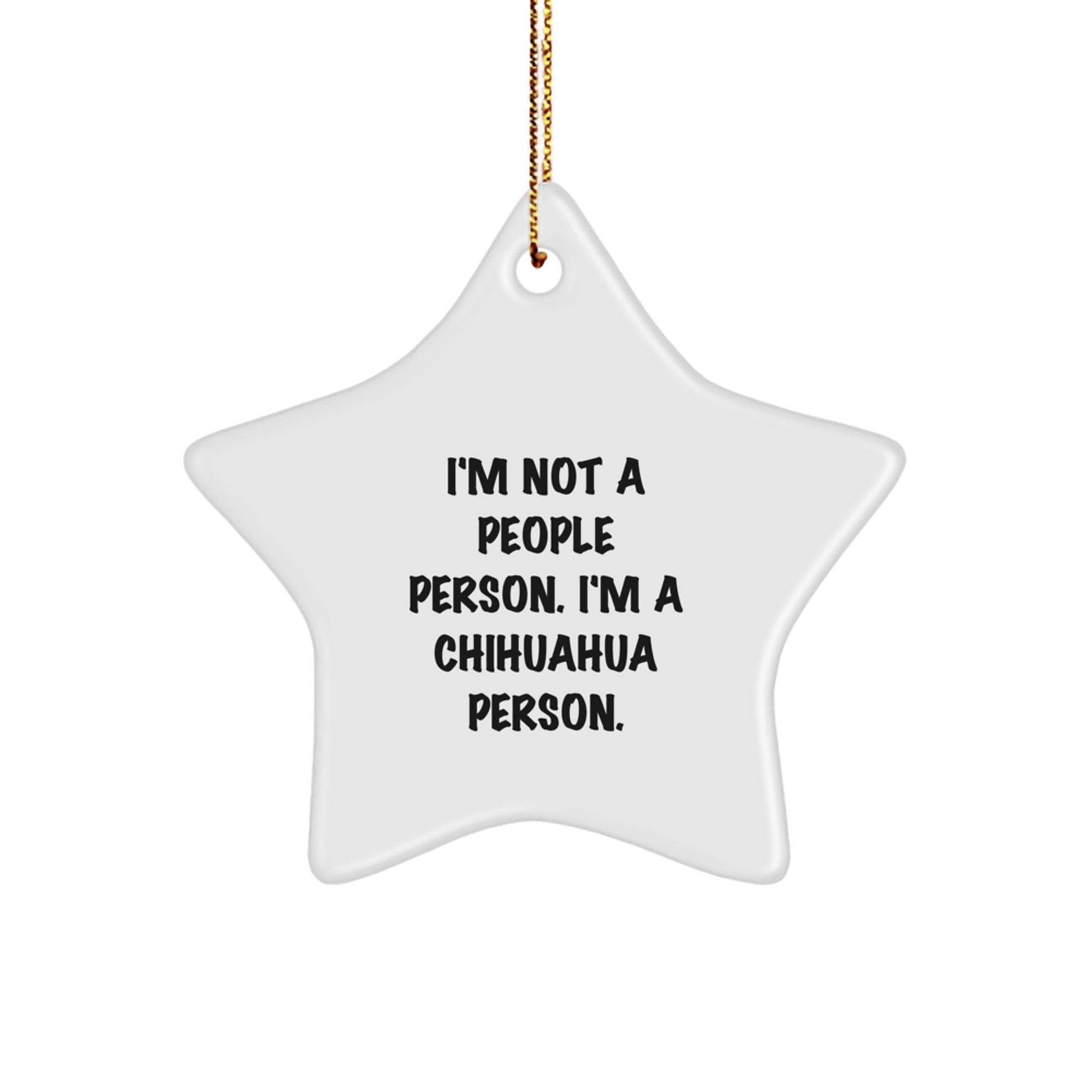 Funny Chihuahua Dog Star Ornament, Chihuahua Lover Gifts for Christmas Unique Gifts from Men to Chihuahua Dog Owners - Image 1