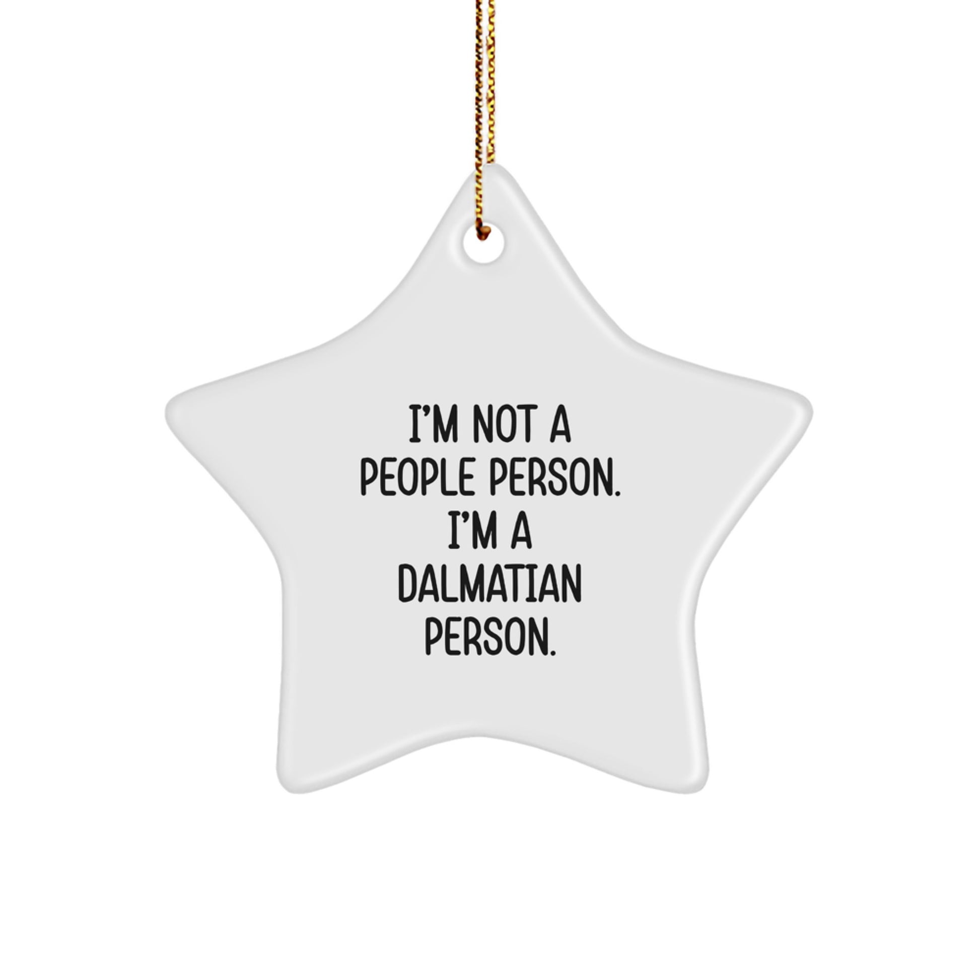 Funny Dalmatian Dog Star Ornament Gifts from Friends and Family for Christmas Unique Ideas - Image 1