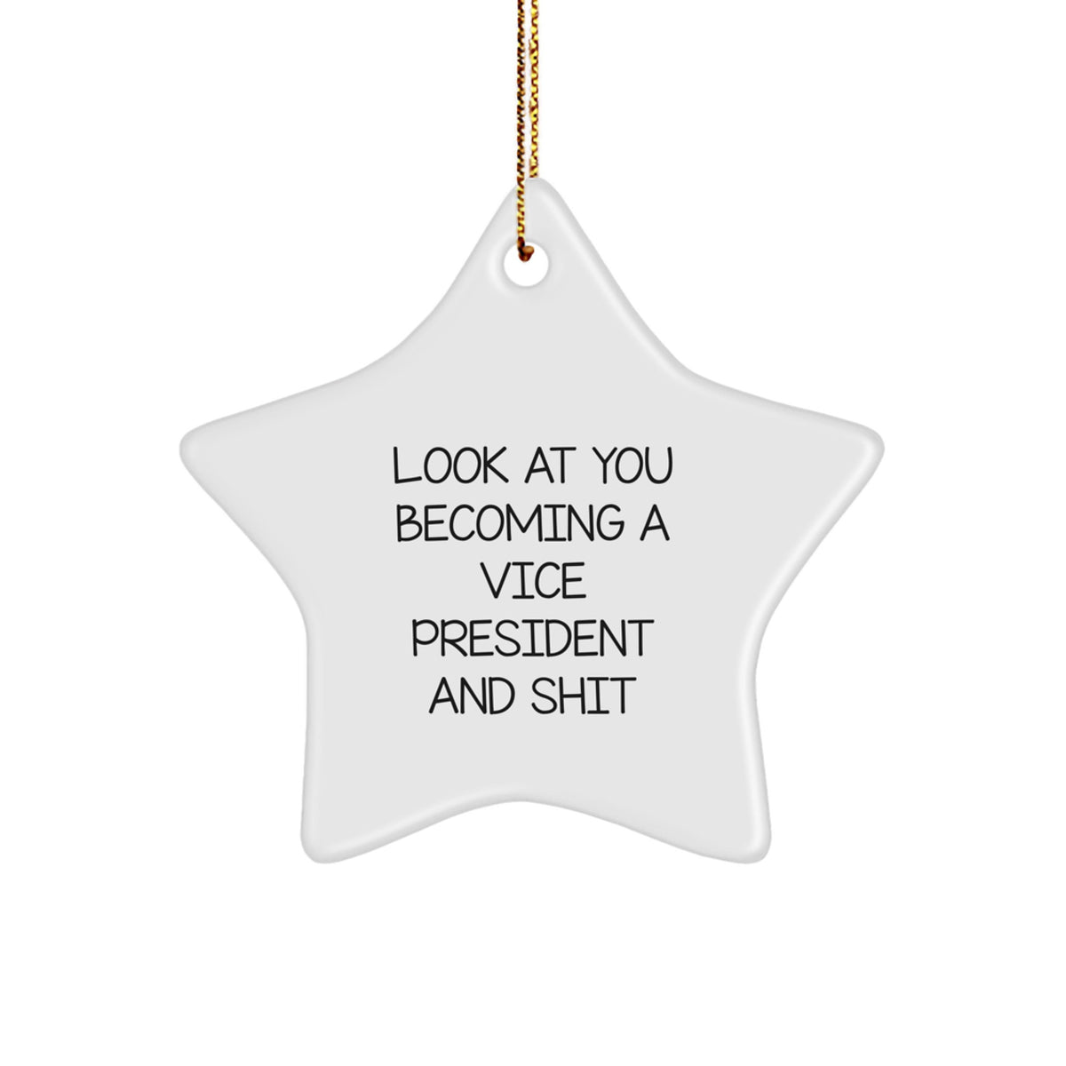 Vice President Keepsake Star Bright Christmas Ornament for Him Gift - Image 1
