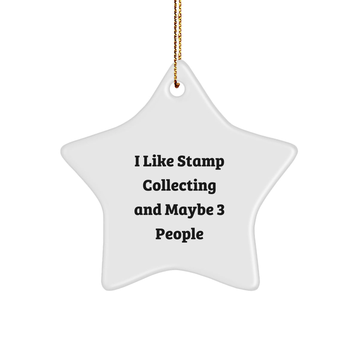 Cute Stamp Collecting Gifts from Friends - Funny Star Ornament for Stamp Collecting Enthusiasts at Christmas - Image 1