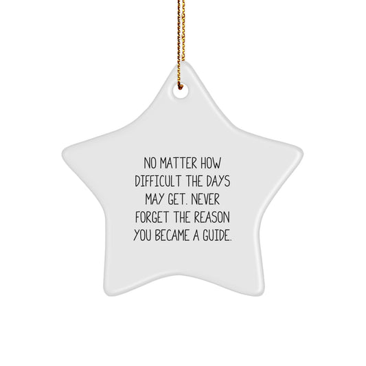 Guide Inspirational Star Ornament Gifts from Friends for Family, Christmas Unique Inspirations - Image 1